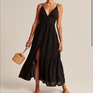 Abercrombie & Fitch linen midaxi dress XS